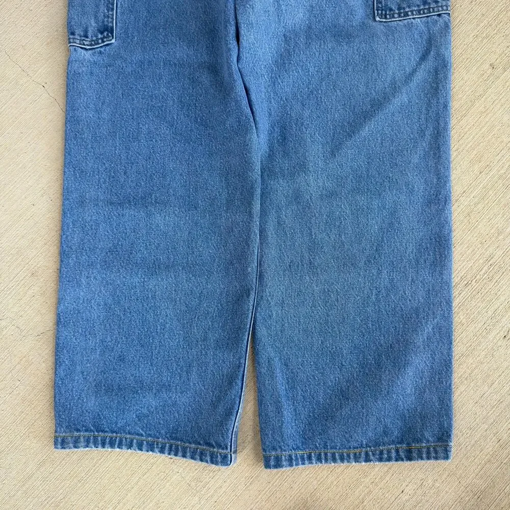 Carhartt denim blue jean double knee work wear carpenter pants